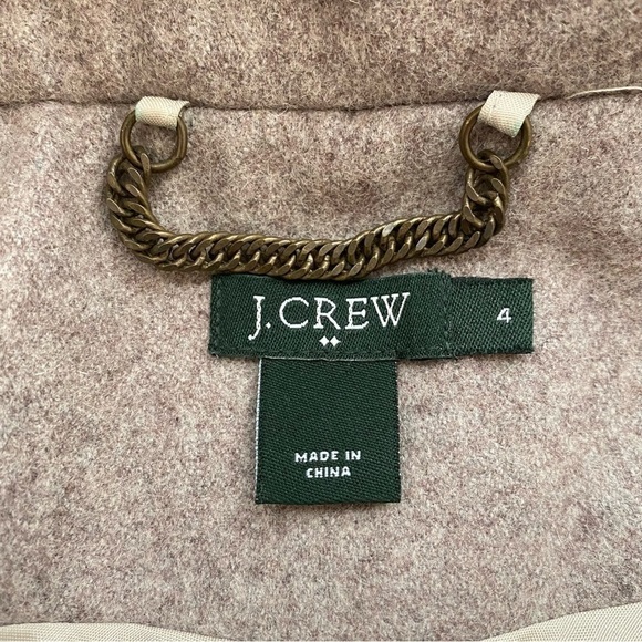 J. Crew Lady Day Wool Blend Coat in Oatmeal Size 4 - Picture 9 of 12